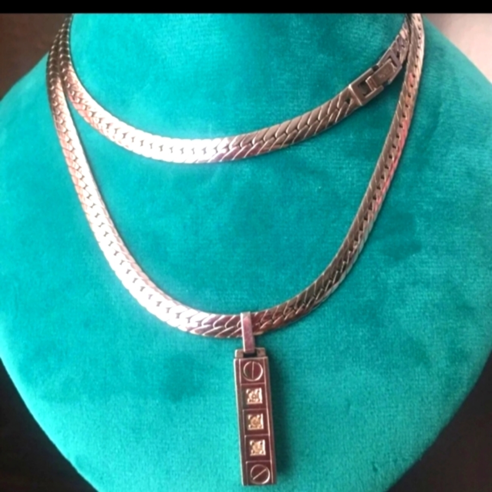 Platinum Necklace & Ingot Diamond